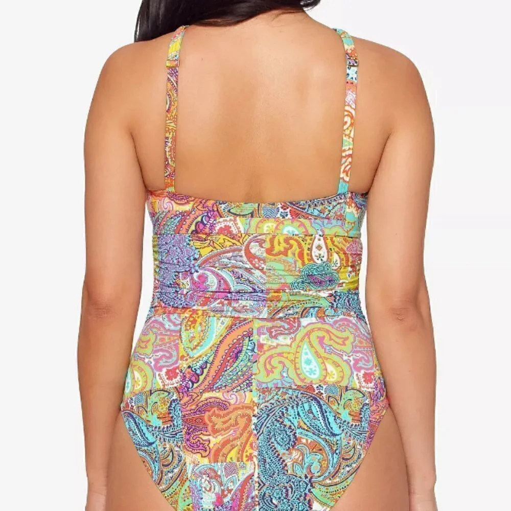 Bohemian Paradise Halter One-Piece Swimsuit